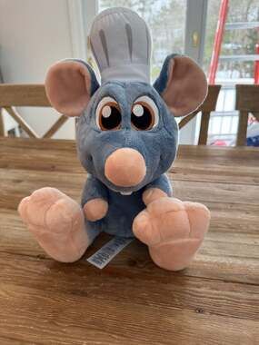 Disney Parks Chef Remy Ratatouille Big Feet 13" Plush